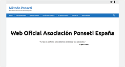 Desktop Screenshot of metodoponseti.es